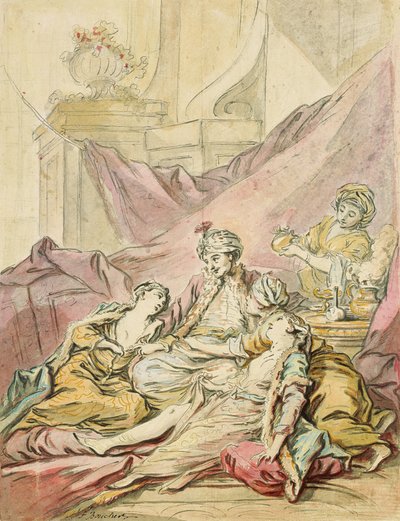 The Pasha in His Harem by François Boucher